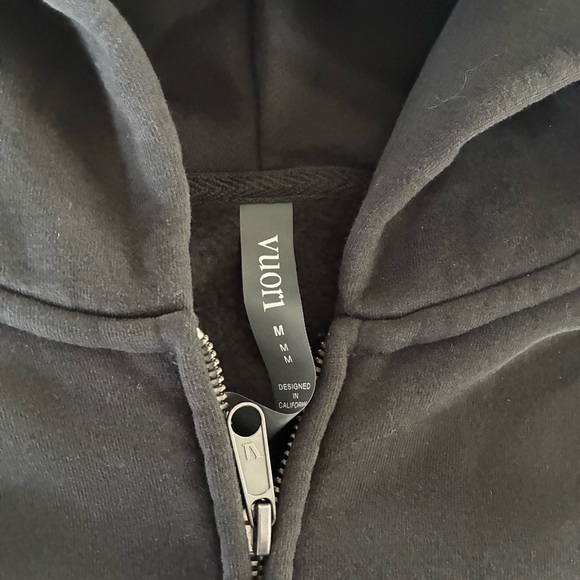 VUORI Restore Full Zip Hoodie - Washed Black SZ Medium VW2030 NWT - Picture 5 of 6